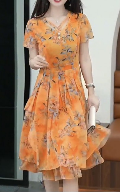 4✮- OKFMY9328 - Knee Dress