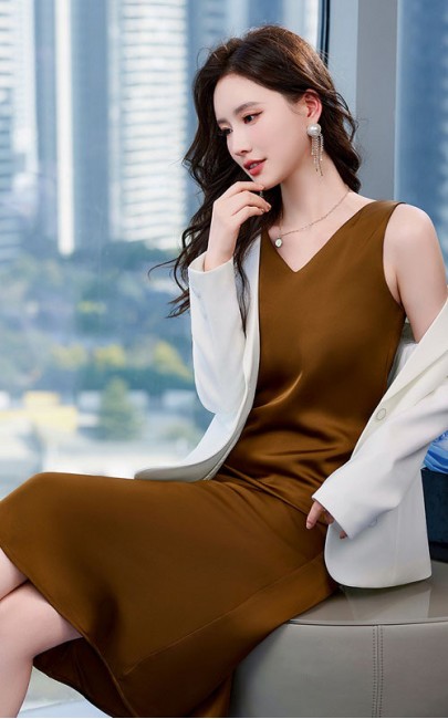 4✮- OLFMY9319 - Knee Dress (Small Cutting)