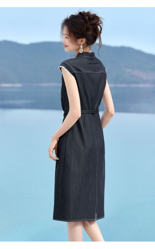4✮- OLFMY9405 - Denim Knee Dress 4✮- OLFMY9405 - Denim Knee Dress