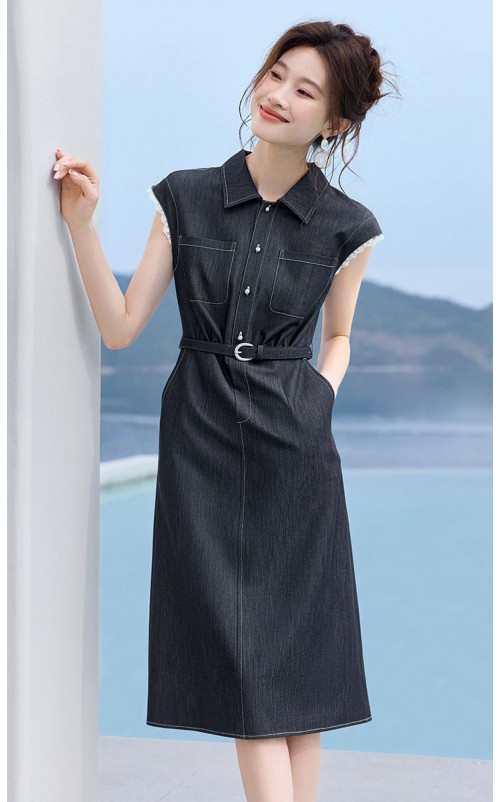 4✮- OLFMY9405 - Denim Knee Dress 4✮- OLFMY9405 - Denim Knee Dress
