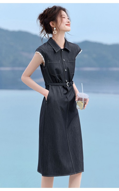 4✮- OLFMY9405 - Denim Knee Dress 4✮- OLFMY9405 - Denim Knee Dress