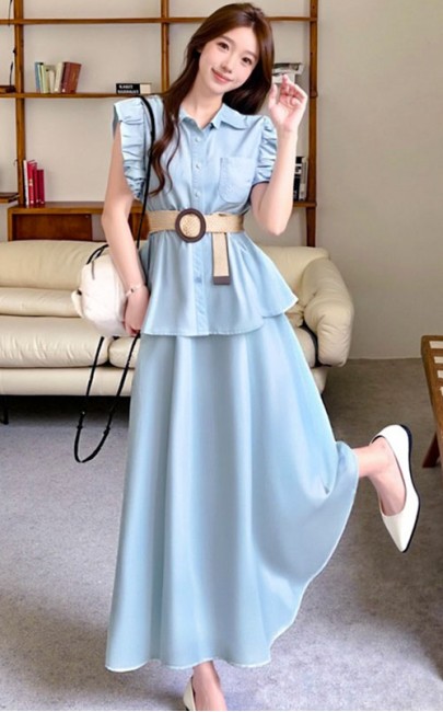 4✮- OMFMY9300 - Midi Dress (Top+Skirt)