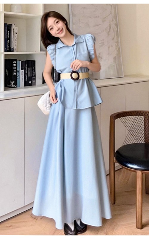 4✮- OMFMY9300 - Midi Dress (Top+Skirt)