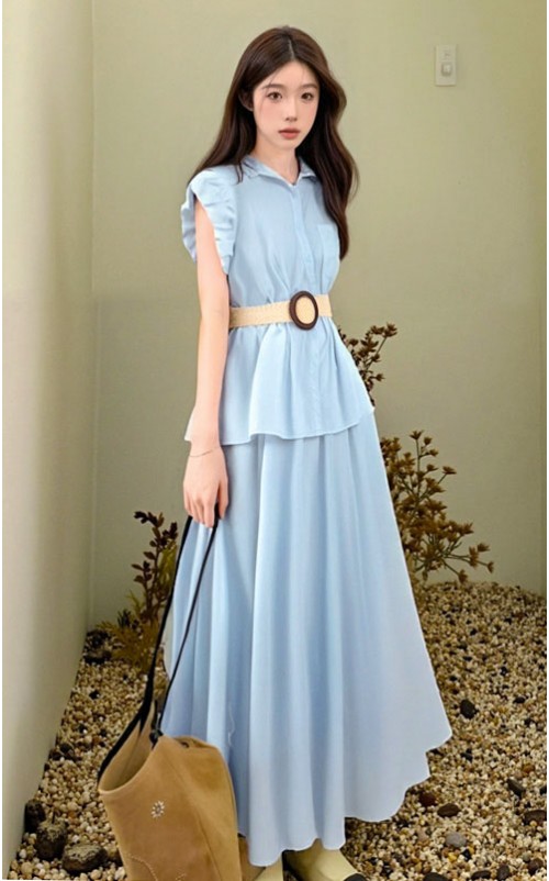 4✮- OMFMY9300 - Midi Dress (Top+Skirt)