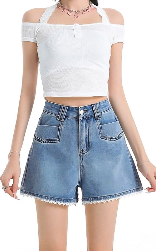 4✮- OMFMY9921 - Denim Shorts 4✮- OMFMY9921 - Denim Shorts