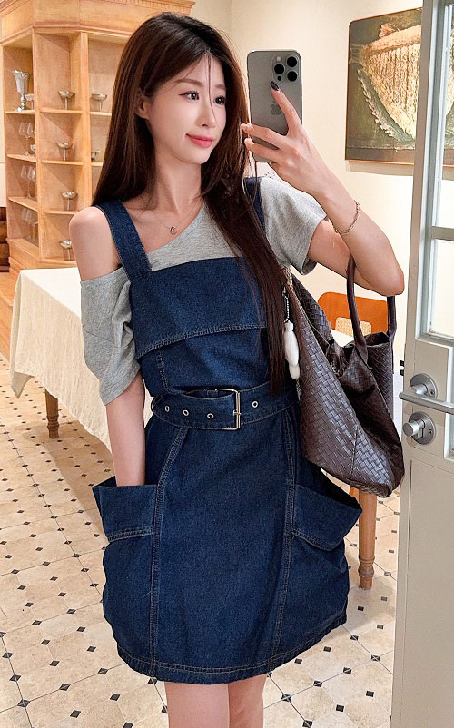 4✮- ONFMY10891 - Denim Pinafore 4✮- ONFMY10891 - Denim Pinafore