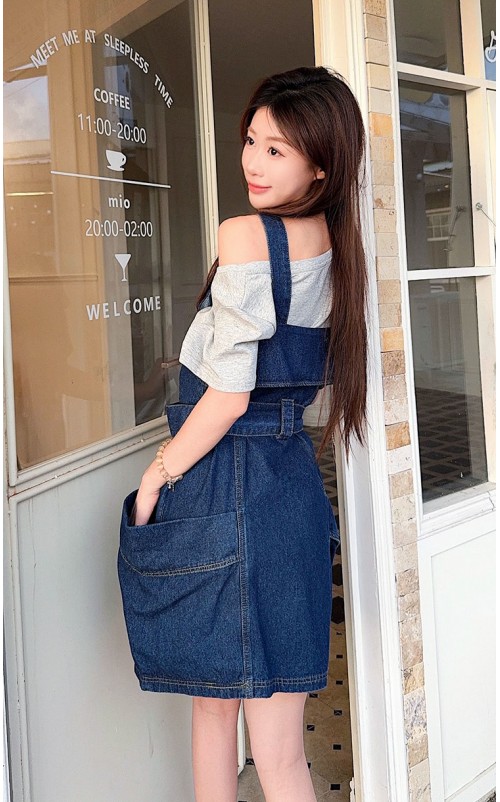 4✮- ONFMY10891 - Denim Pinafore 4✮- ONFMY10891 - Denim Pinafore
