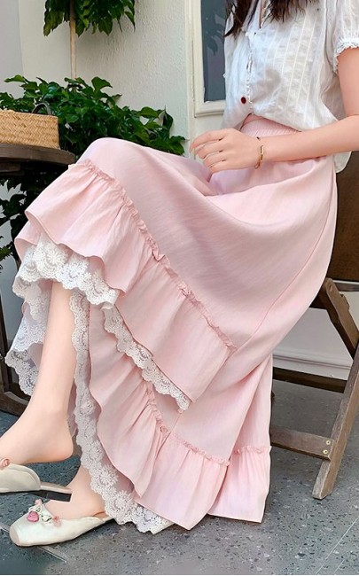 4✮- OOFMY9801 - Midi Skirt (S-2XL)