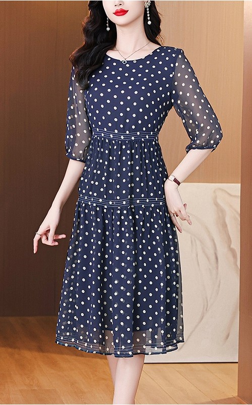4✮- OOFMY9055 - Midi Dress 4✮- OOFMY9055 - Midi Dress