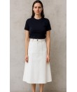 4✮- OPFMY11793 - Denim Midi Skirt