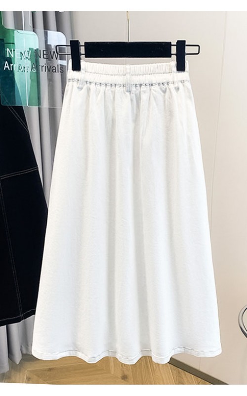 4✮- OPFMY11793 - Denim Midi Skirt