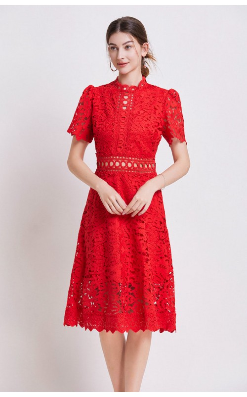 4✮- OQFMY13037 - Knee Dress (Small Cut)