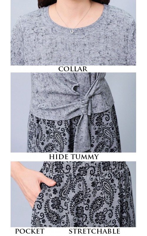4✮- ORFMY12425 - Midi Dress (Top+Skirt) 4✮- ORFMY12425 - Midi Dress (Top+Skirt)