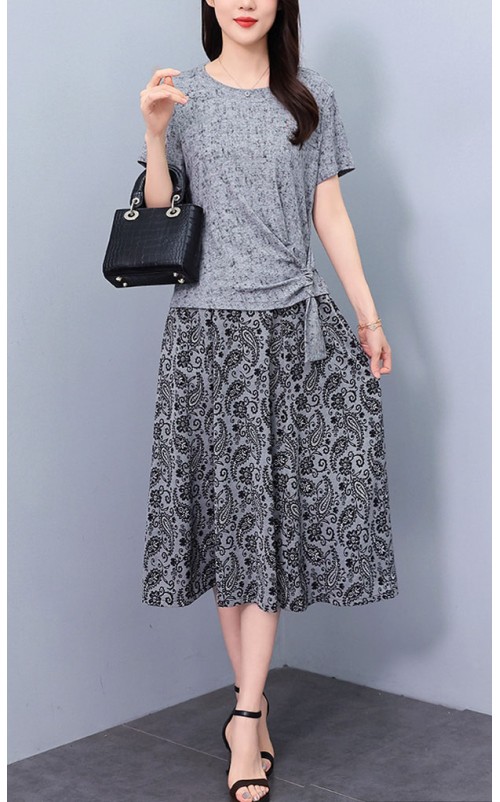 4✮- ORFMY12425 - Midi Dress (Top+Skirt) 4✮- ORFMY12425 - Midi Dress (Top+Skirt)