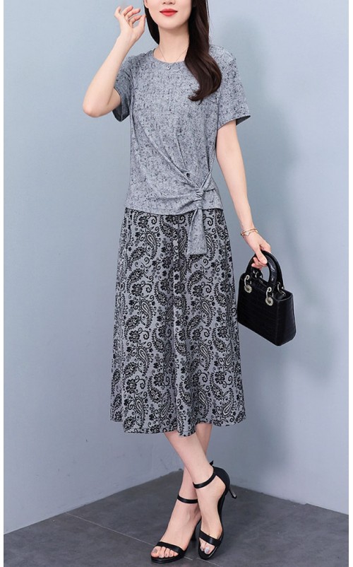 4✮- ORFMY12425 - Midi Dress (Top+Skirt) 4✮- ORFMY12425 - Midi Dress (Top+Skirt)