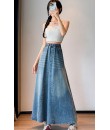 4✮- ORFMY13547 - Denim Midi Skirt