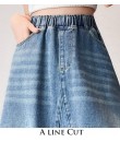 4✮- ORFMY13547 - Denim Midi Skirt