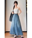 4✮- ORFMY13547 - Denim Midi Skirt