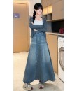 4✮- ORFMY13547 - Denim Midi Skirt