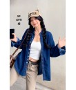 4✮- ORFMY70338 - Oversizes Denim Top