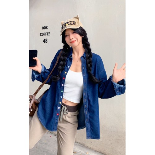 4✮- ORFMY70338 - Oversizes Denim Top
