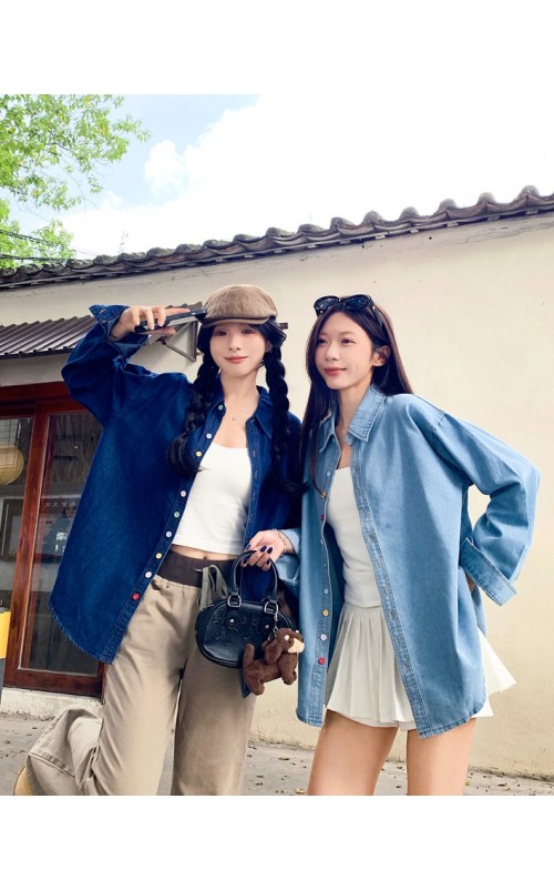 4✮- ORFMY70338 - Oversizes Denim Top
