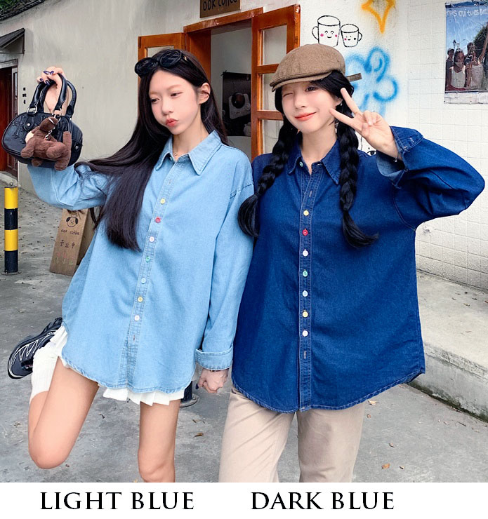 4✮- ORFMY70338 - Oversizes Denim Top