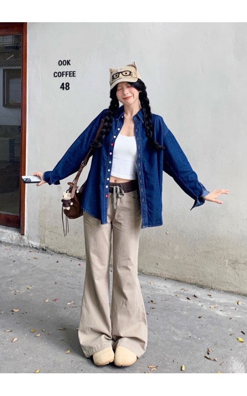 4✮- ORFMY70338 - Oversizes Denim Top