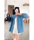 4✮- ORFMY70338 - Oversizes Denim Top