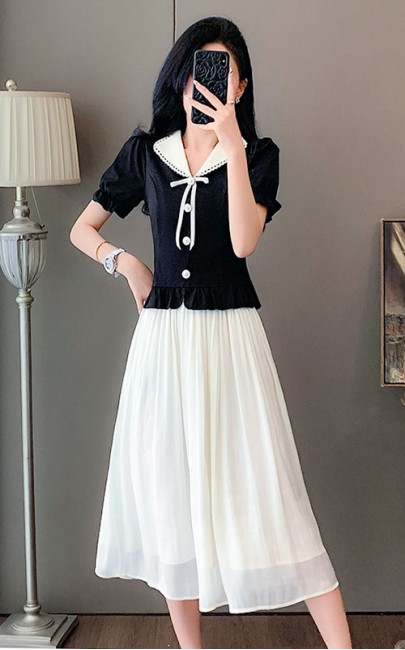 4✮- OSFBY9140 - Midi Dress (Top+Skirt) (Small Cut)