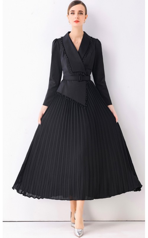4✮- OSFMY13879 - Dinner Coat Midi Dress 4✮- OSFMY13879 - Dinner Coat Midi Dress