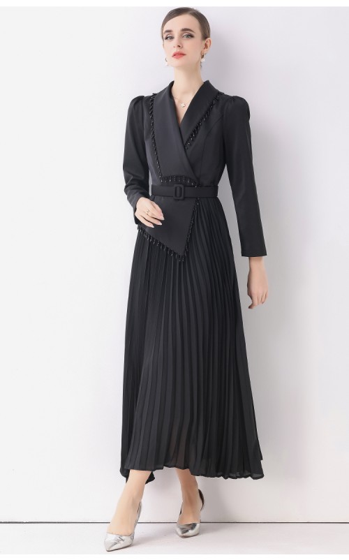 4✮- OSFMY13879 - Dinner Coat Midi Dress 4✮- OSFMY13879 - Dinner Coat Midi Dress