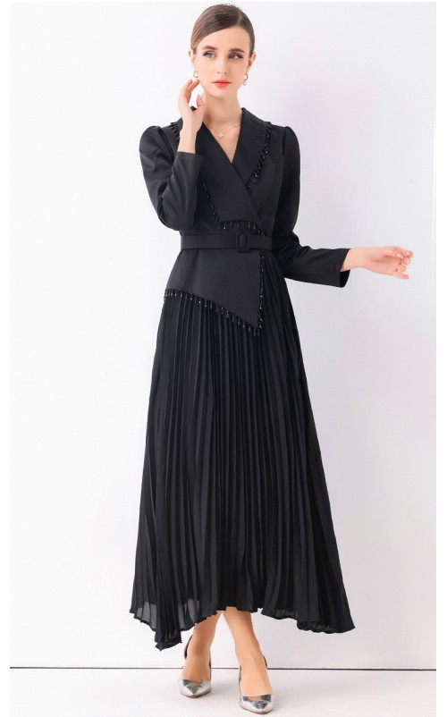 4✮- OSFMY13879 - Dinner Coat Midi Dress 4✮- OSFMY13879 - Dinner Coat Midi Dress