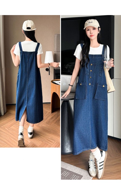 4✮- OSFMY13939 - Denim Pinafore 4✮- OSFMY13939 - Denim Pinafore