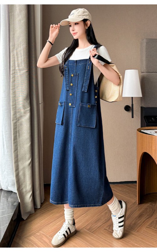 4✮- OSFMY13939 - Denim Pinafore 4✮- OSFMY13939 - Denim Pinafore