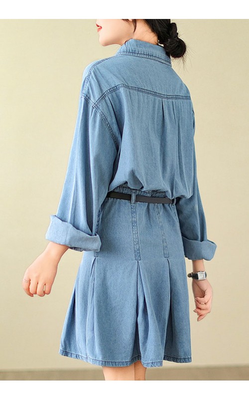 4✮- OSFMY14095 - Denim Dress 4✮- OSFMY14095 - Denim Dress