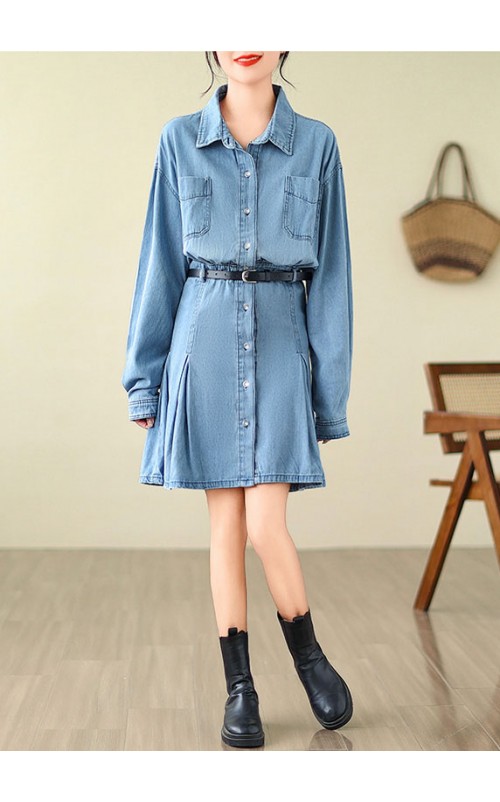 4✮- OSFMY14095 - Denim Dress 4✮- OSFMY14095 - Denim Dress