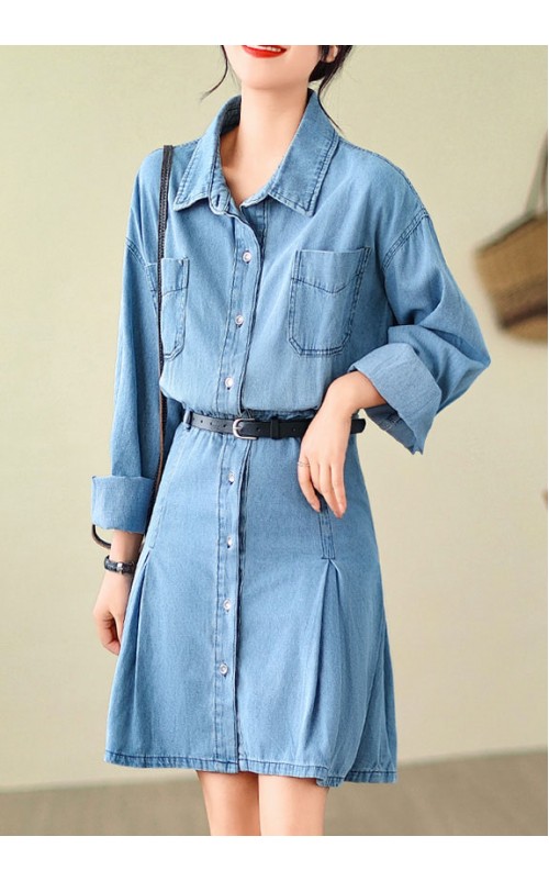 4✮- OSFMY14095 - Denim Dress 4✮- OSFMY14095 - Denim Dress