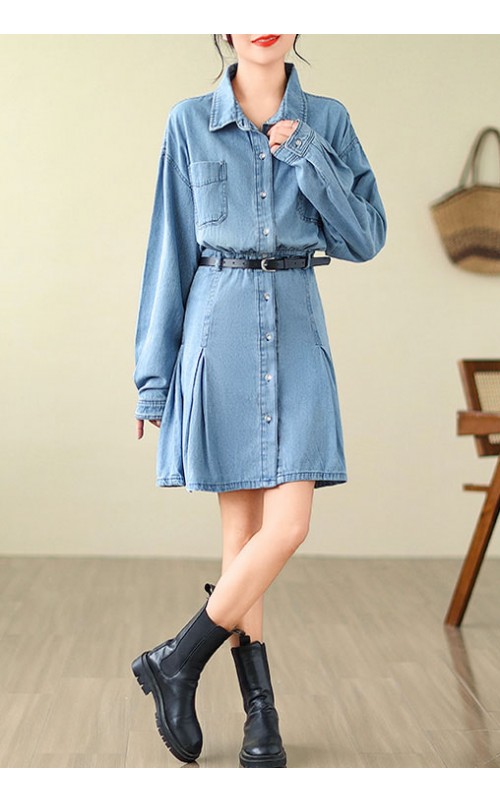 4✮- OSFMY14095 - Denim Dress 4✮- OSFMY14095 - Denim Dress