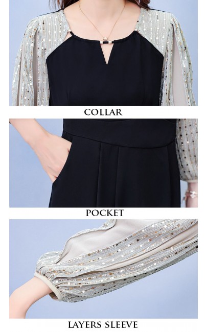 4✮- OSFMY8735 - Knee Dress 4✮- OSFMY8735 - Knee Dress