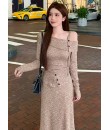 4✮- OTFMY14267 - Midi Dress (Top+Skirt) (Small Cut)