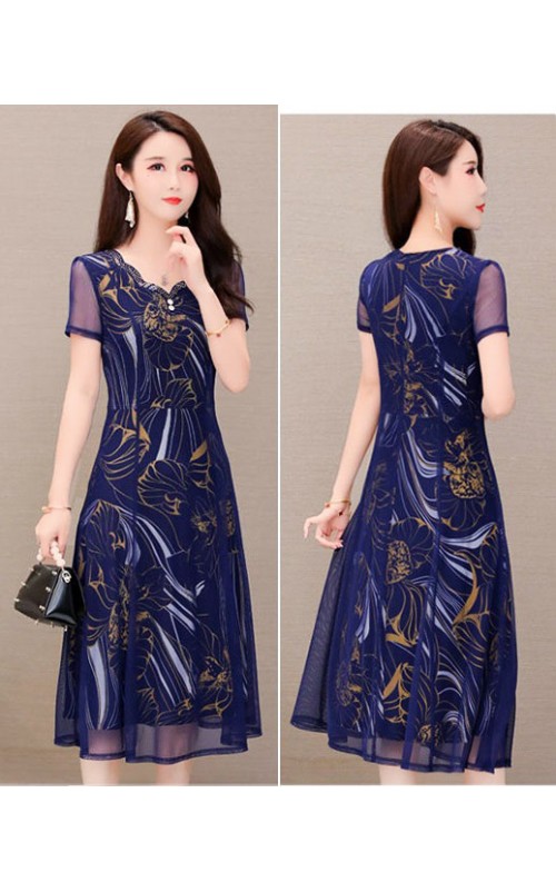 4✮- OTFMY14368 - Knee Dress (Small Cut)