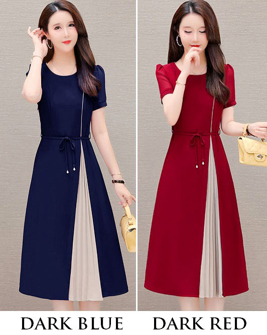 4✮- OTFMY14381 - Knee Dress (Small Cut)