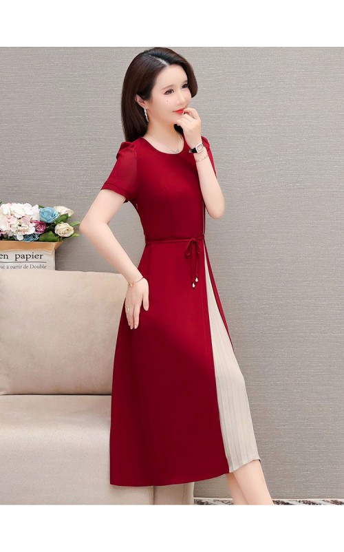 4✮- OTFMY14381 - Knee Dress (Small Cut)