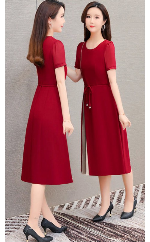 4✮- OTFMY14381 - Knee Dress (Small Cut)