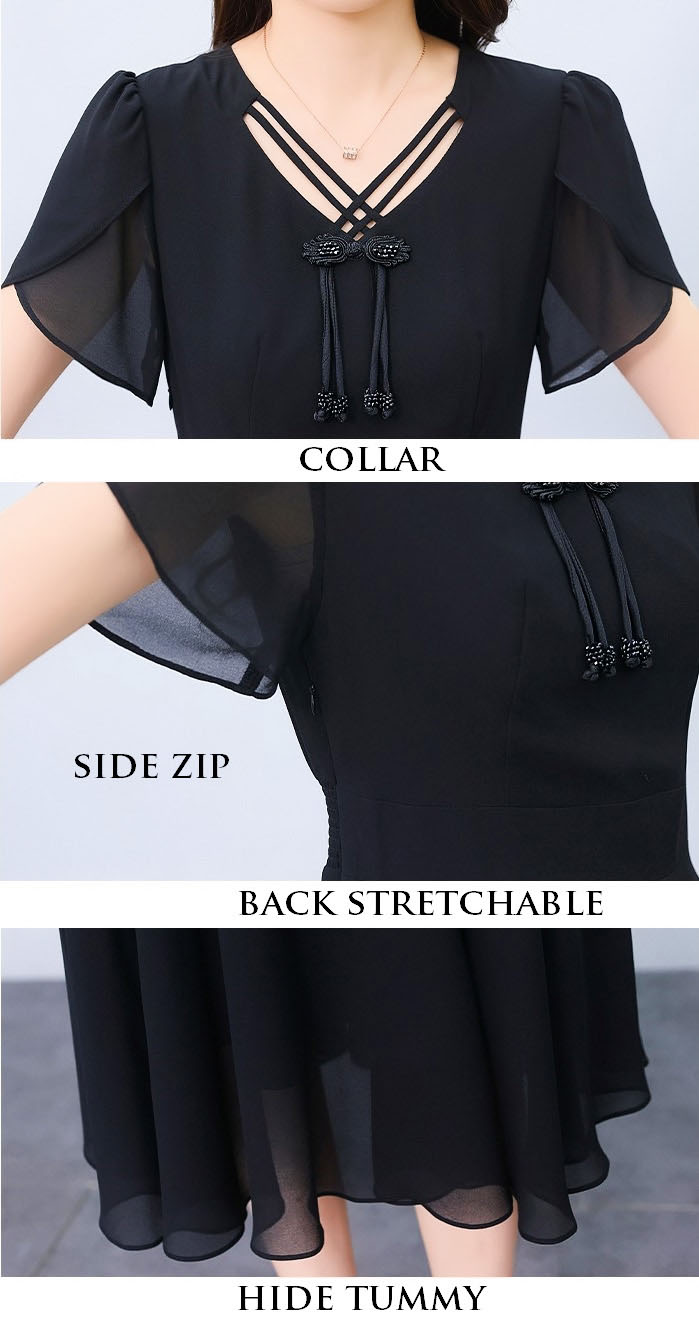 4✮- OTFMY14382 - Midi Dress