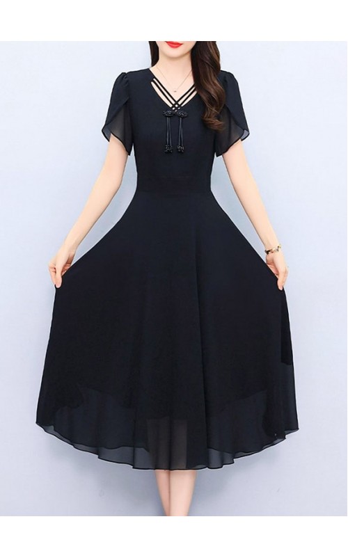 4✮- OTFMY14382 - Midi Dress