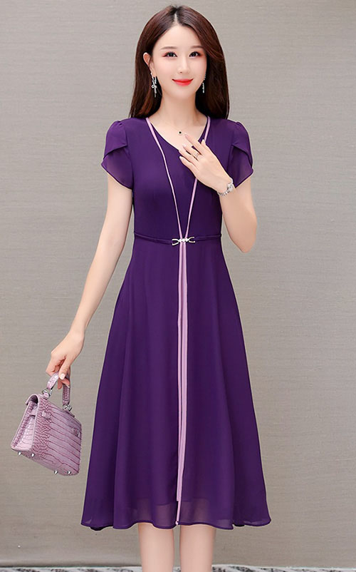 4✮- OTFMY14384 - Knee Dress (Small Cut)