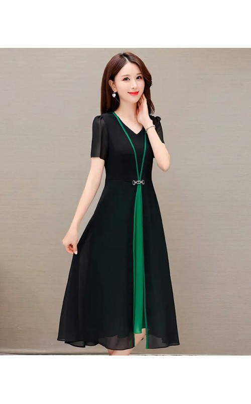 4✮- OTFMY14384 - Knee Dress (Small Cut)