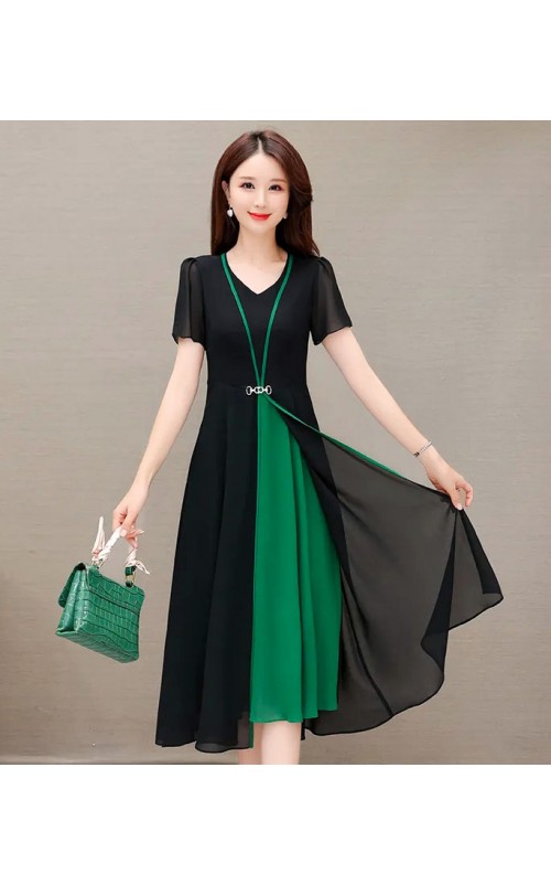 4✮- OTFMY14384 - Knee Dress (Small Cut)